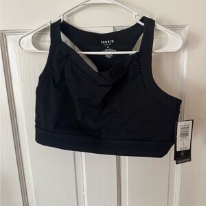 Torrid Size 0 Black Wireless Sports Bra - NWT